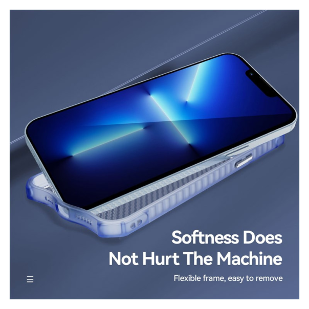 Maska Carbon shield iPhone 14 Pro Max plava - 057655