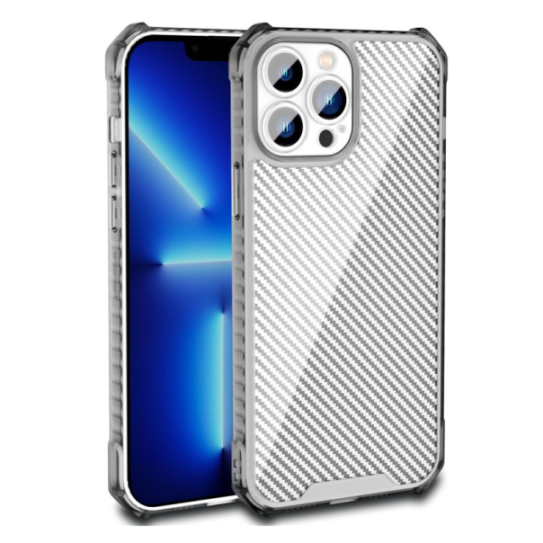 Maska Carbon shield iPhone 14 Pro siva - 057643
