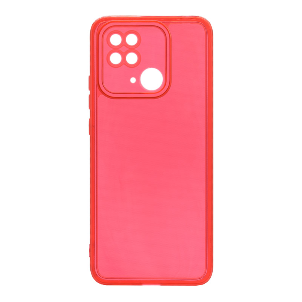 Maska za Xiaomi Redmi 10C crvena Clear color - 057732