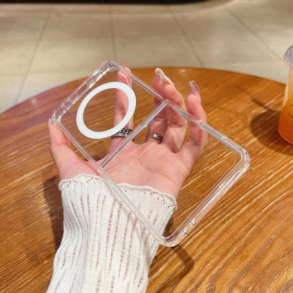 Maska za Samsung Z Flip 7 Clear Mag Case transparent - 618847