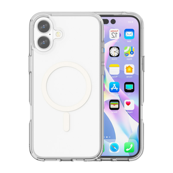 Maska za iPhone 16 Plus Clear Mag Case (IC) transparent - 613987