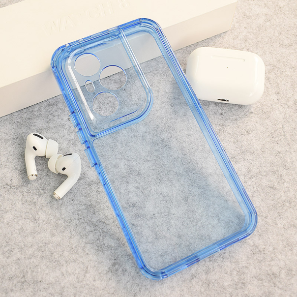 Maska za Honor 400 Pro Color Transparent plava - 619166