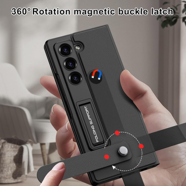 Maska za Samsung Galaxy Z Fold 7/ F966B Covered Leather crna - 620678