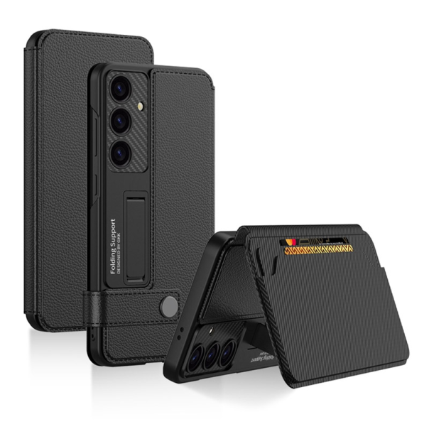 Maska za Samsung S25/ S931B Covered Leather crna - 616565