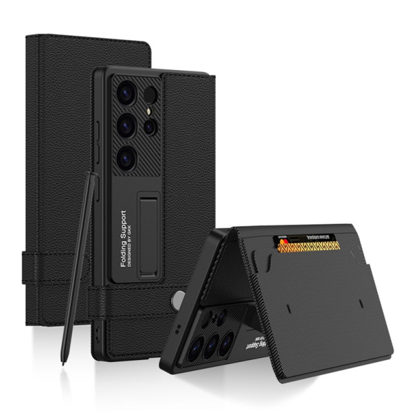 Maska za Samsung S25 Ultra/ S938B Covered Leather crna - 616566