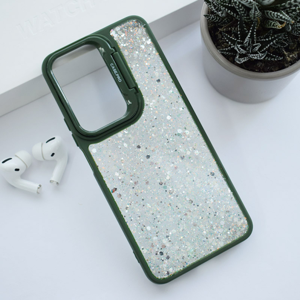 Maska za Honor 90 Lite Crystal Dots zelena - 611813