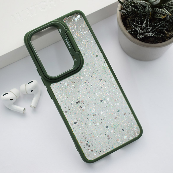 Maska za Honor 90 Crystal Dots zelena - 611807