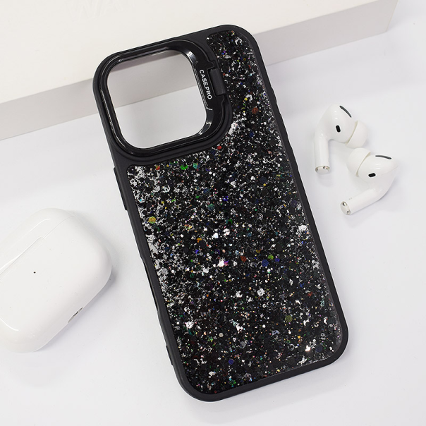 Maska za iPhone 16 Crystal Dots crna - 614643