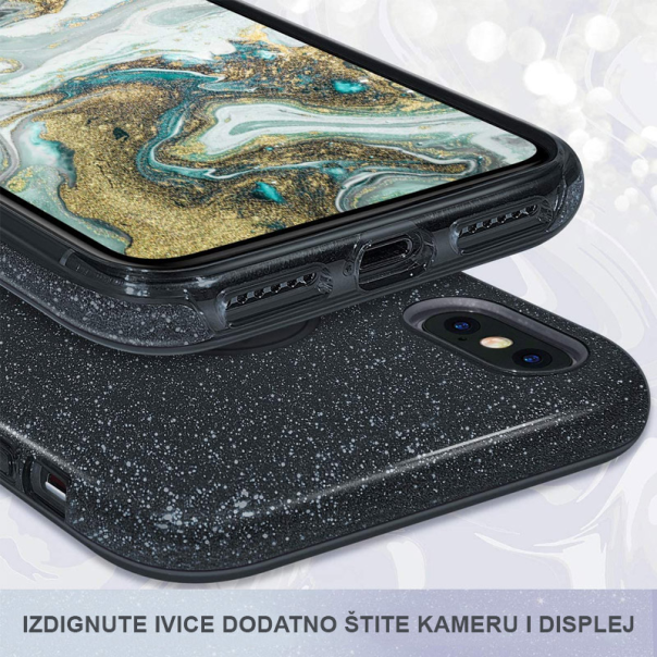 Maska za iPhone 16 Pro Max Crystal Dust srebrna - 513485
