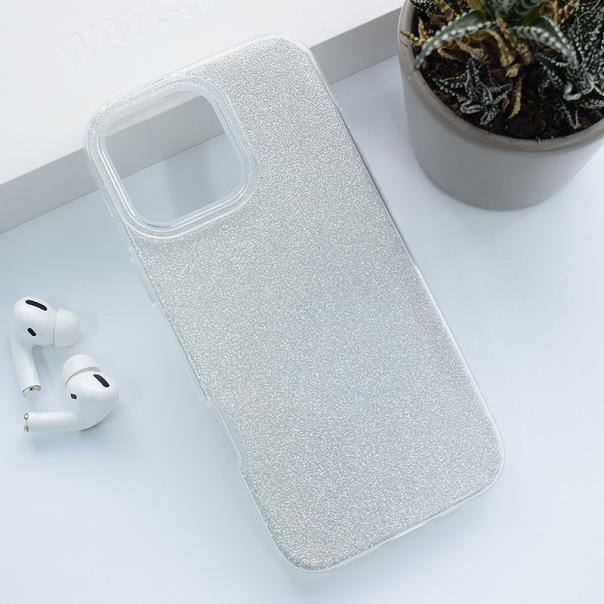 Maska za iPhone 16 Pro Crystal Dust srebrna - 513487