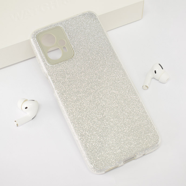 Maska za Motorola Moto G13 srebna Crystal Dust - 608922