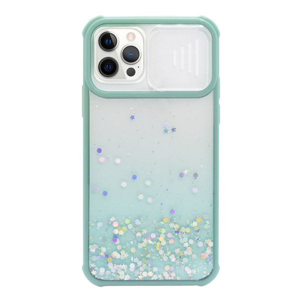 Maska za iPhone 11 Pro Dazzling Camera Shield svetlo zelena - 050931