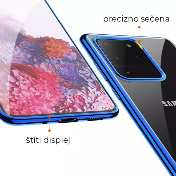 Maska za Huawei P40 Pro Electro Border plava - 044581