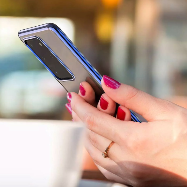 Maska za Huawei P40 Pro Electro Border roze zlatna - 044580-1