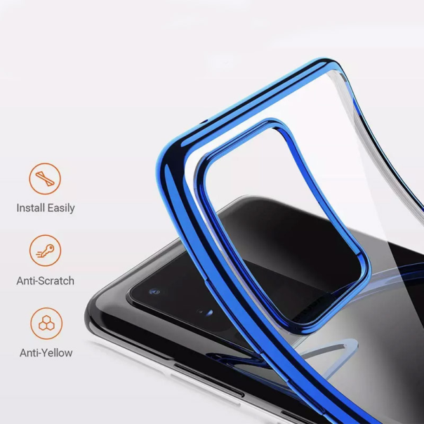 Maska za Huawei P40 Pro Electro Border roze zlatna - 044580-1