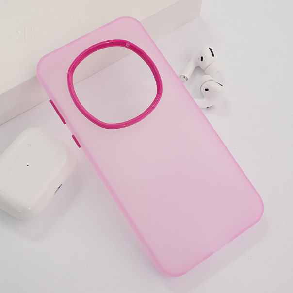 Maska za Honor Magic 7 Pro Electro Glow Frame roze - 617598