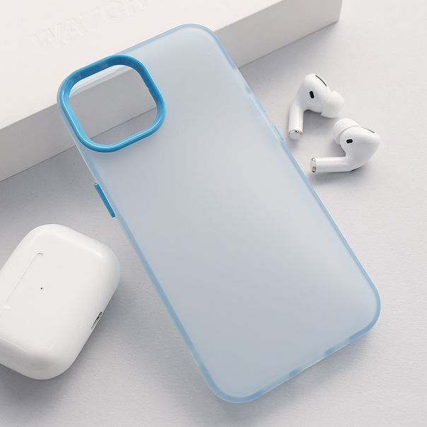 Maska za iPhone 13 Electro Glow Frame plava - 616571