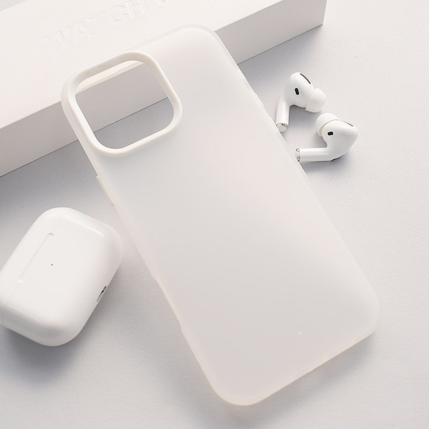 Maska za iPhone 16 Electro Glow Frame bela - 616579