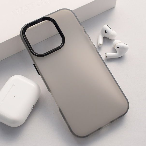 Maska za iPhone 16 Pro Electro Glow Frame crna - 616581