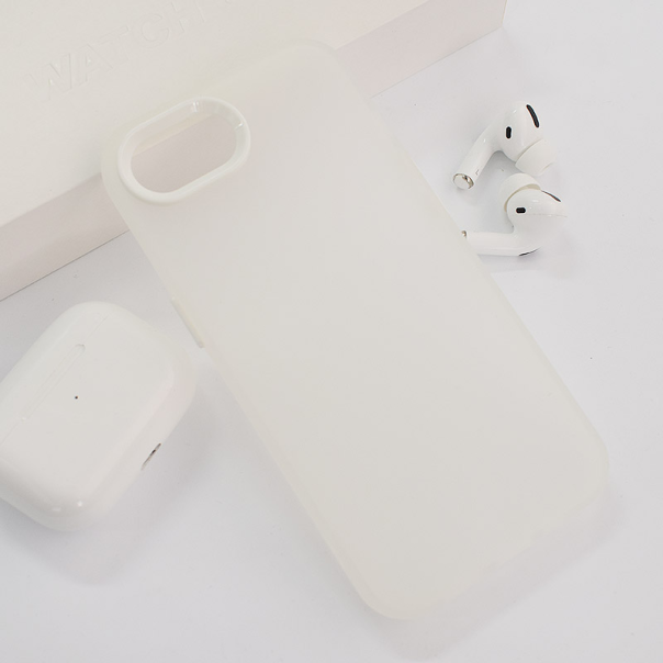 Maska za iPhone 16e Electro Glow Frame bela - 617602