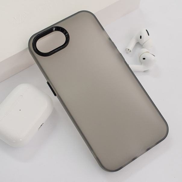 Maska za iPhone 16e Electro Glow Frame crna - 617603