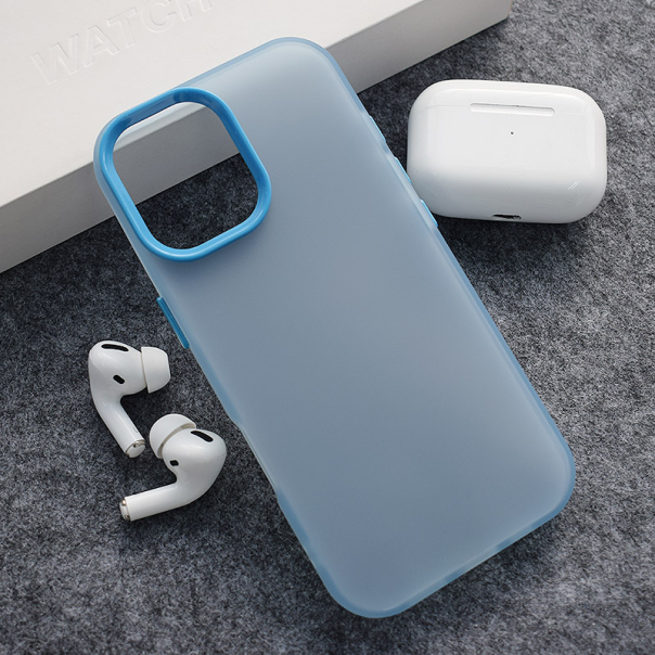 Maska za iPhone 17 Electro Glow Frame plava - 619112