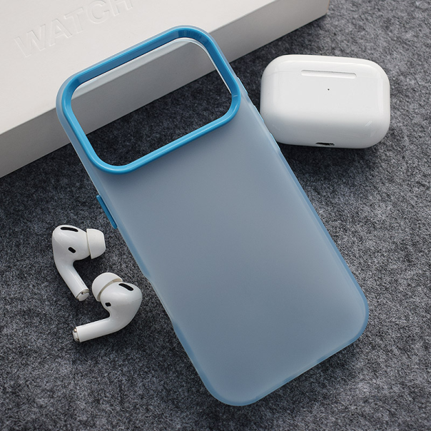 Maska za iPhone 17 Pro Electro Glow Frame plava - 619118