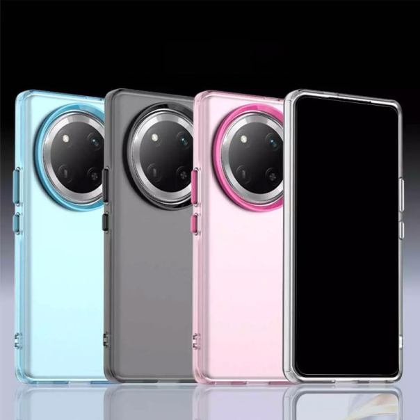 Maska za Samsung A07/ A075F Electro Glow Frame roze - 620333