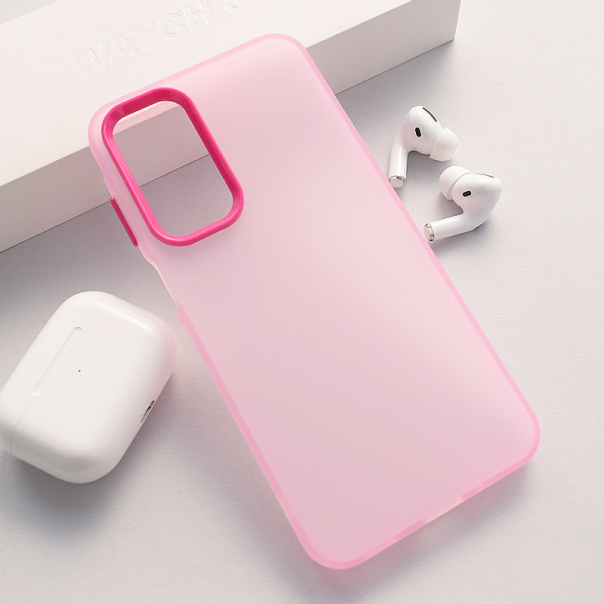 Maska za Samsung A16 5G/ A166B Electro Glow Frame roze - 616590