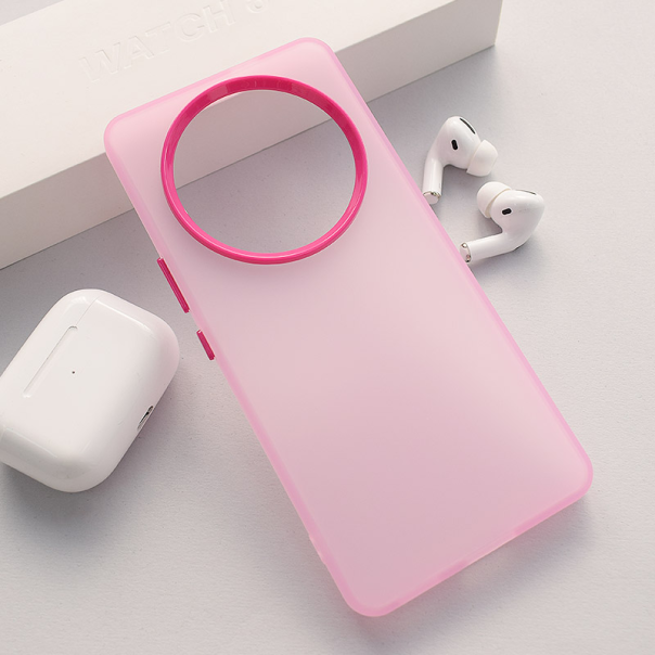 Maska za Xiaomi Redmi Note 14 Pro Plus (EU) Electro Glow Frame roze - 616606