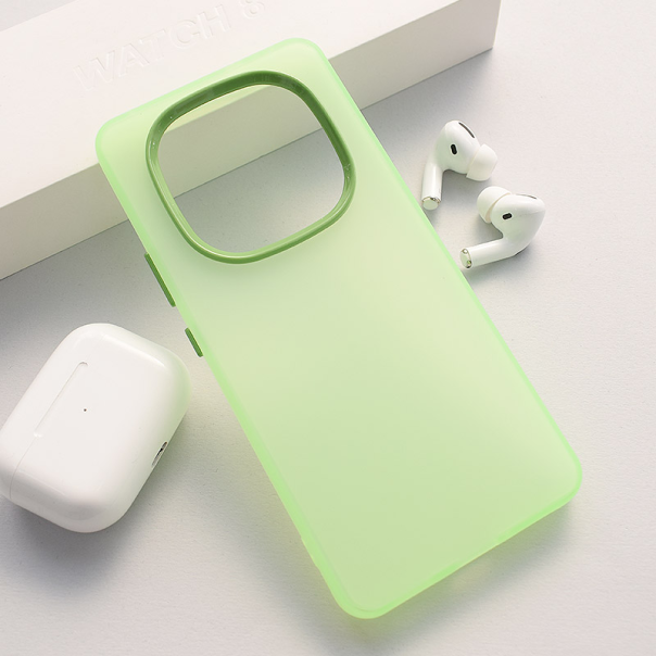 Maska za Xiaomi Redmi Note 14 Pro Plus (EU) Electro Glow Frame zelena - 616604