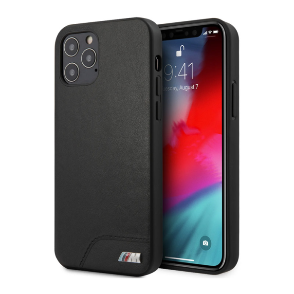 Maska Faceplate BMW iPhone 12 Pro Max (6.7) crna. - BMHCP12LMHOLBK