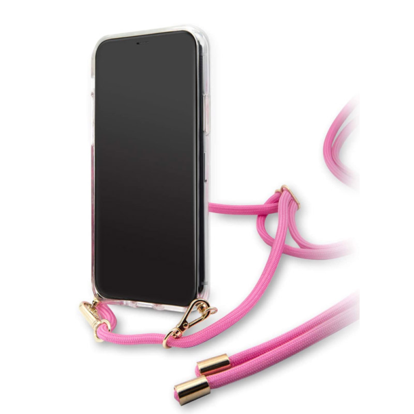 Maska za iPhone 11 Pro pink Guess Faceplate - GUHCN58WO4GPI