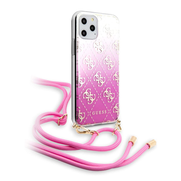 Maska za iPhone 11 Pro pink Guess Faceplate - GUHCN58WO4GPI