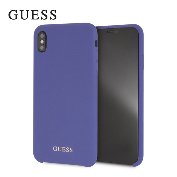 Maska Faceplate GUESS iPhone XS Max ljubičasta - GUHCI65LSGLUV