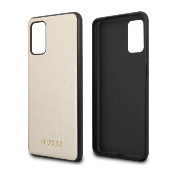 Maska za Samsung S20 Plus/ G985F zlatno crna Guess Faceplate - GUHCS67IGLGO