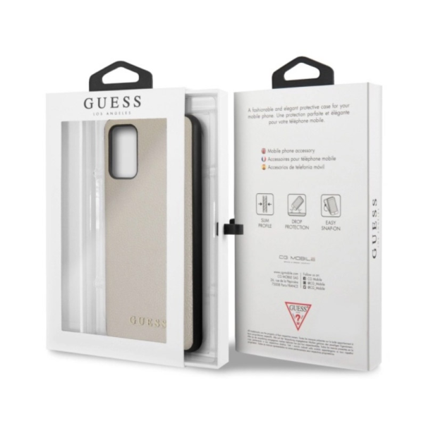 Maska za Samsung S20 Plus/ G985F zlatno crna Guess Faceplate - GUHCS67IGLGO