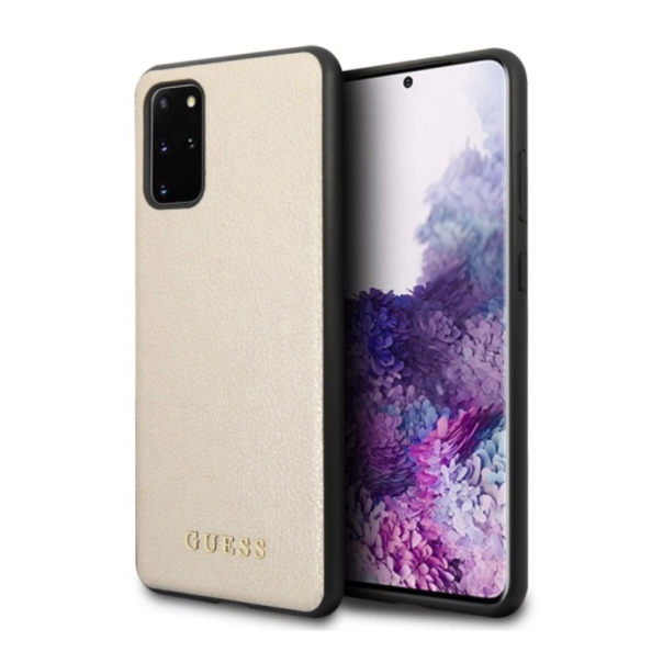 Maska za Samsung S20 Plus/ G985F zlatno crna Guess Faceplate - GUHCS67IGLGO