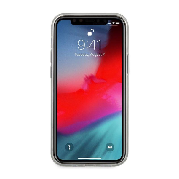 Maska za iPhone 12 mini bela Guess Faceplate - GUHCP12SPCUCTLWH