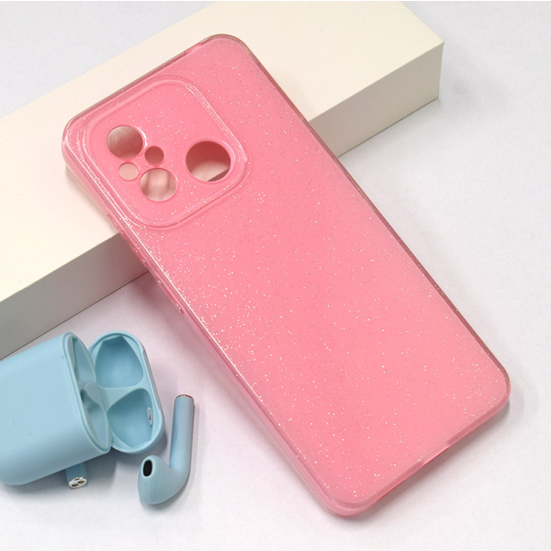 Maska za Xiaomi Redmi 12C Flash Crystal roze - 600641