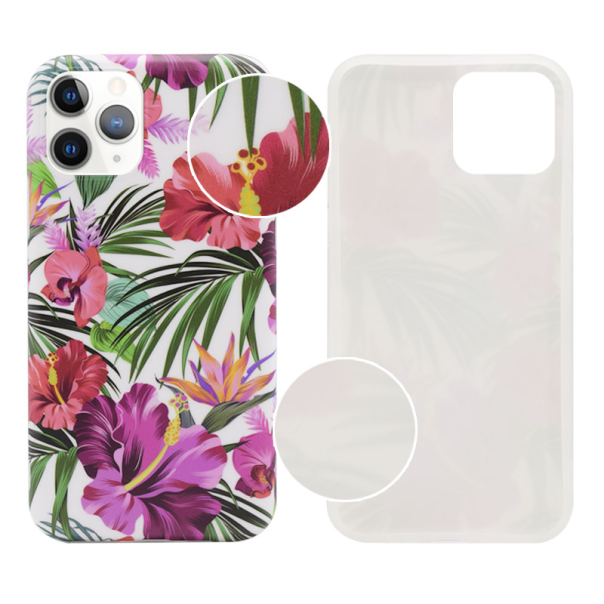 Maska za iPhone X/ XS Flower bela - 042303-1-1