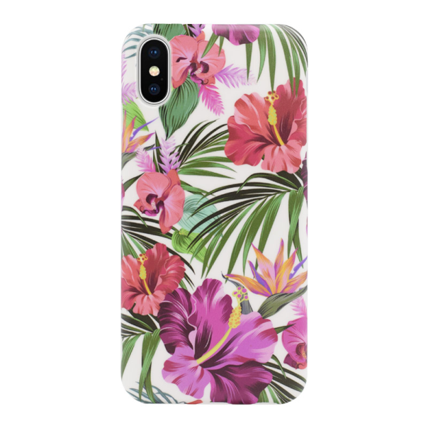 Maska za iPhone XS Max Flower bela - 042306-1-1