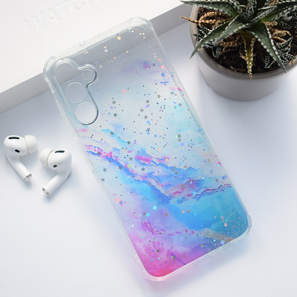 Maska za Samsung A15 4G/ A155F/ A15 5G/ A156B ljubicasto Fluid Color plava - 613504