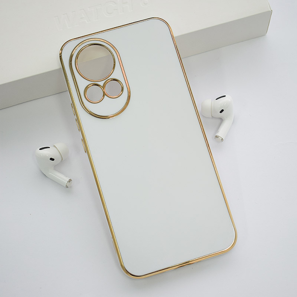 Maska za Huawei Nova 12 Fresh Electroplated bela - 611657