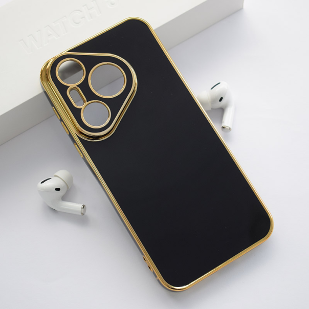 Maska za Huawei Pura 70 Fresh Electroplated crna - 613063