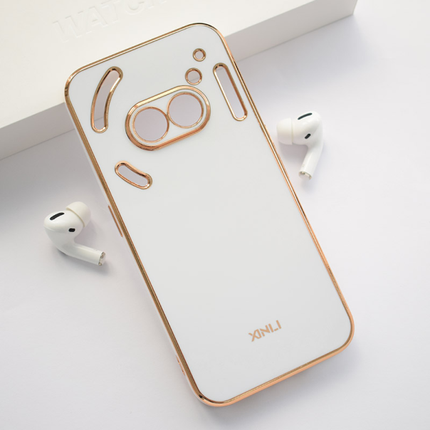 Maska za Nothing Phone 2a Fresh Electroplated bela - 613053