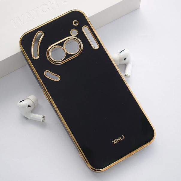 Maska za Nothing Phone 2a Fresh Electroplated crna - 613052