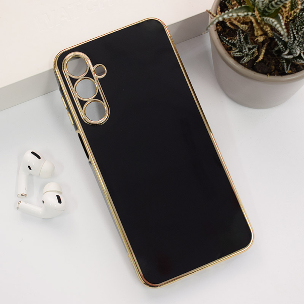 Maska za Samsung A16 5G/ A166B Fresh Electroplated crna - 614039