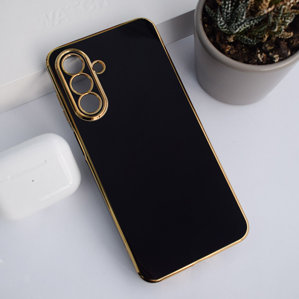 Maska za Samsung A26 5G/ A266B Fresh Electroplated crna - 615209