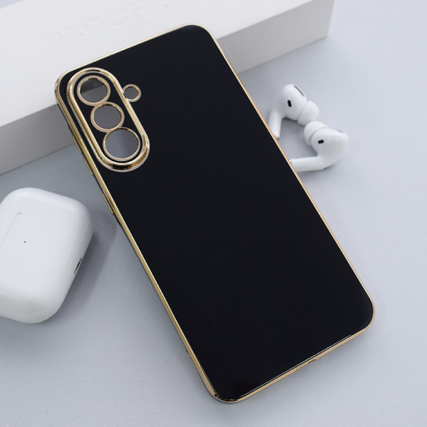 Maska za Samsung A36 5G/ A366B Fresh Electroplated crna - 616678